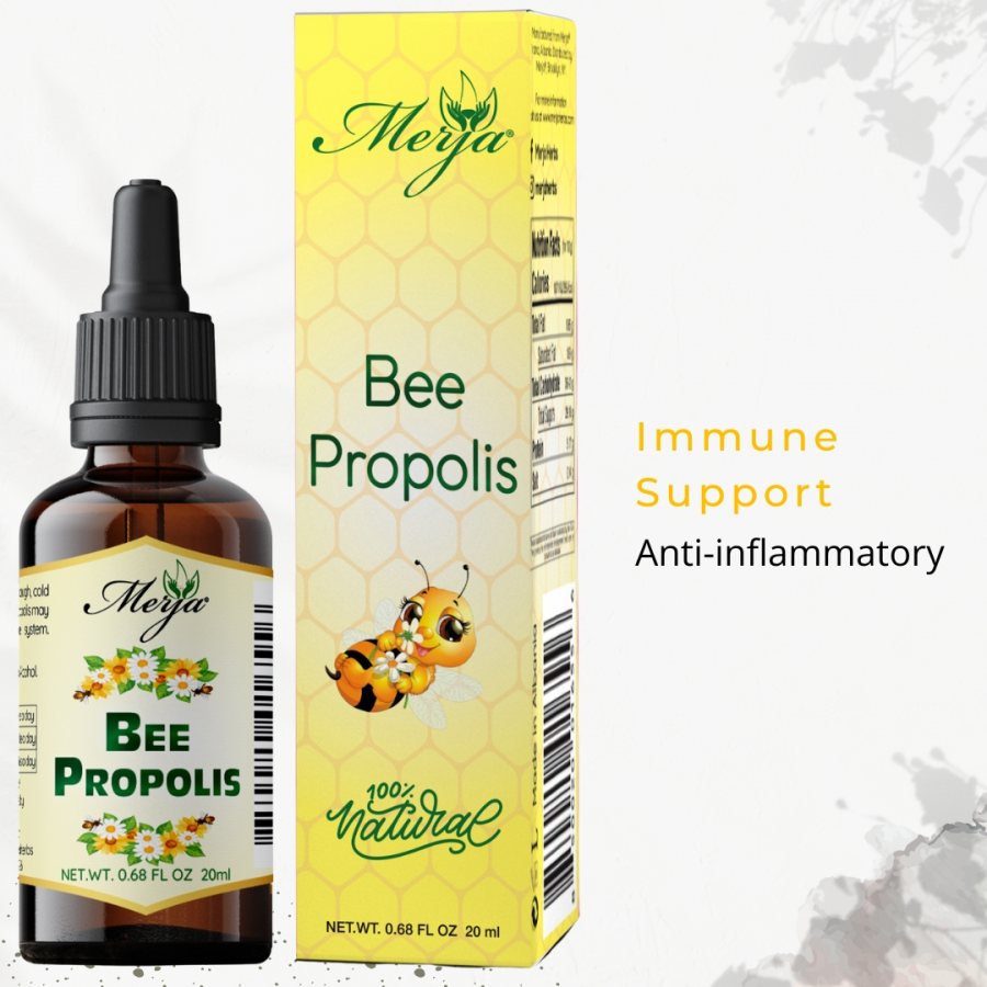 Bee Propolis with Bay Laurel For Children - Natural Immune Support & Sore Throat Relief - Cough & Cold Natural Relief 