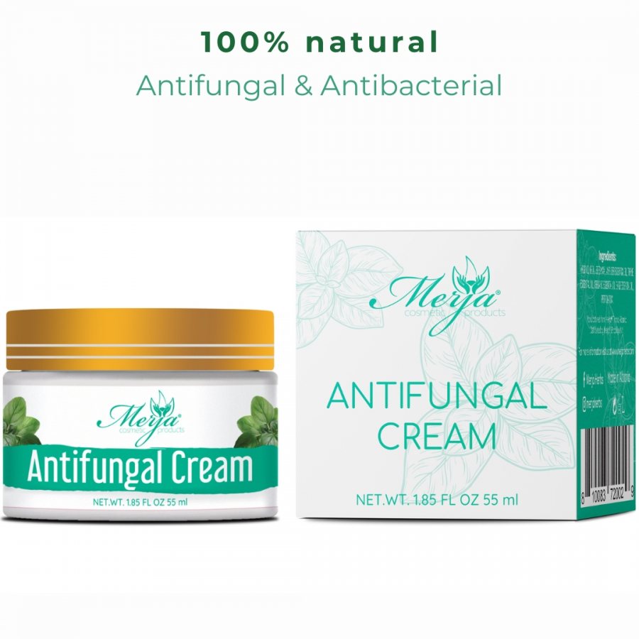 Natural Antifungal Cream with Oregano, Sage and Thyme - Relaxing & Antibacterial - Herbal Rich Formula, Soothes Rough, Dry, Scaly Patches & Relieves Itching