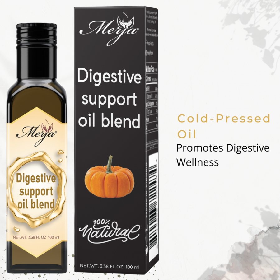 Digestive Support Oil Blend - For Consumption - Pure & Cold Pressed Oil - Digestive Support & Colon Cleanse 