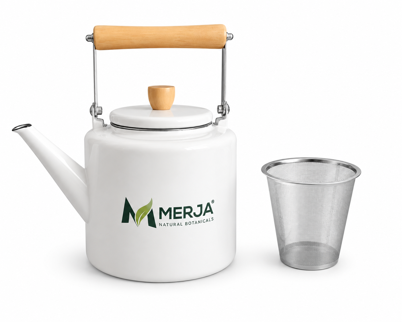 Tea Pot - 2.5 Liters - with Stainless steel strainer - Large capacity