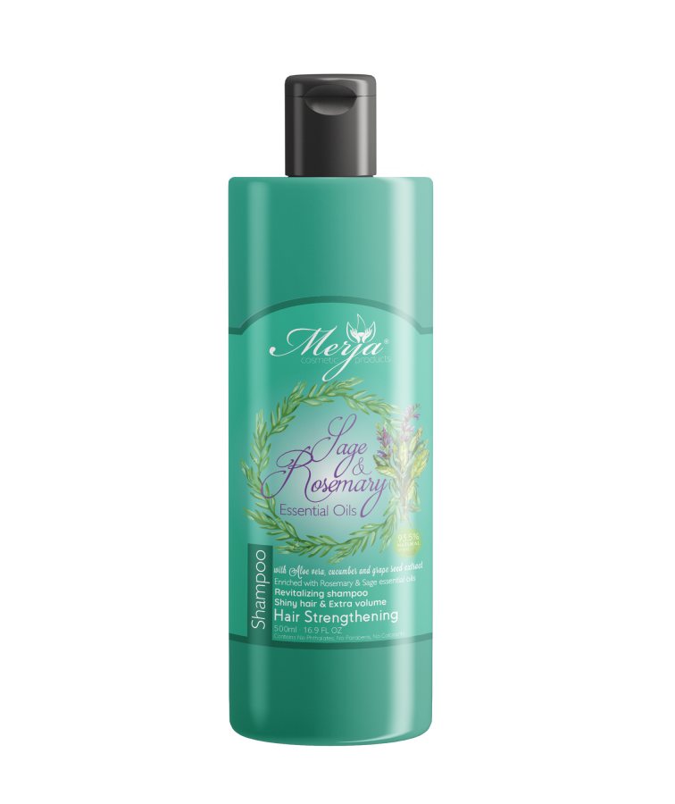 Hair Strengthening Shampoo with Sage & Rosemary - 93.5% Natural Origin - Coming Soon
